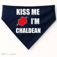Kiss Me Im Chaldean USA-Made Doggie Bandana thumb 0