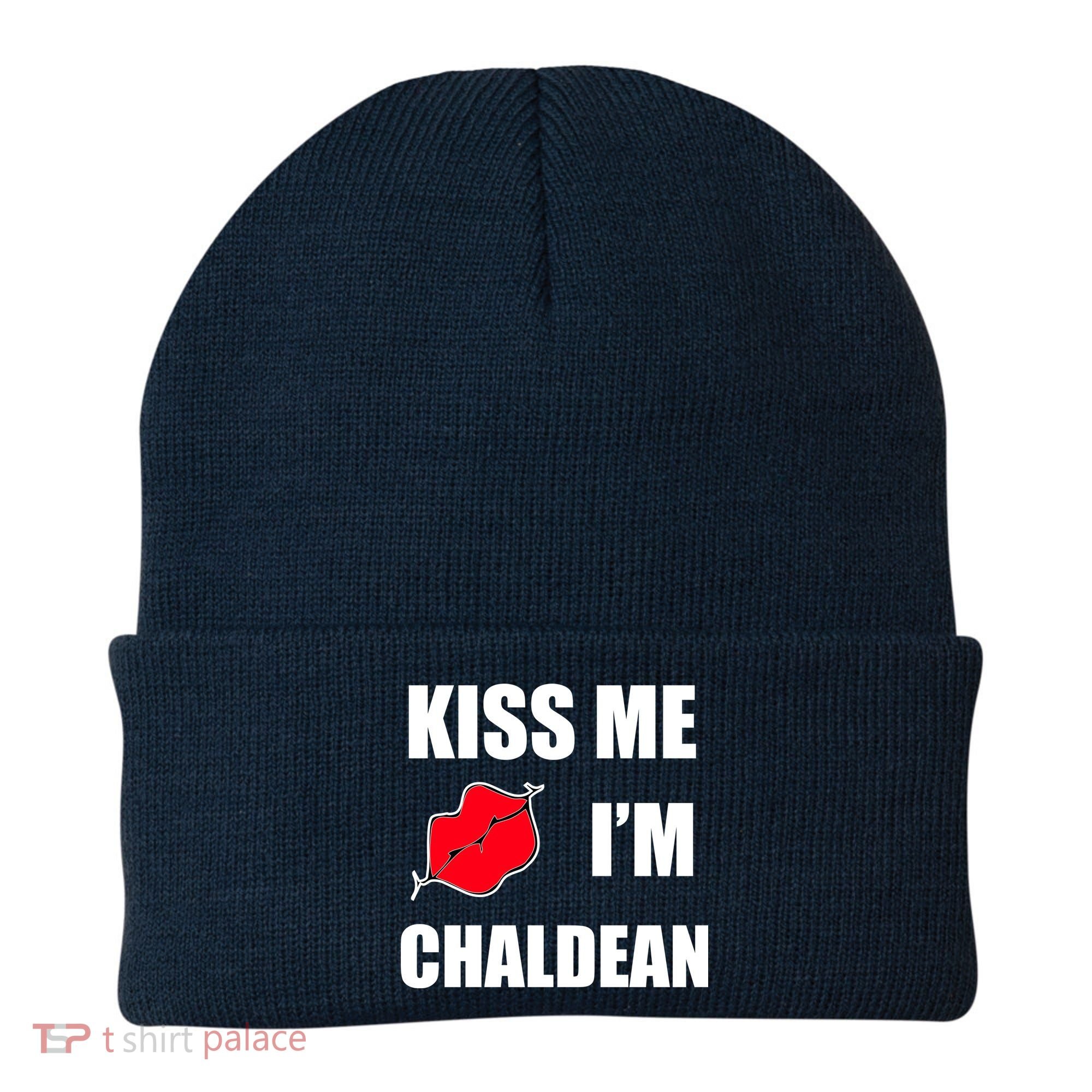 Kiss Me Im Chaldean Beanie