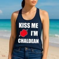 Kiss Me Im Chaldean Women's Tank Top thumb 2