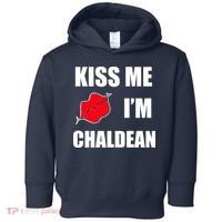 Kiss Me Im Chaldean Toddler Hoodie thumb 0