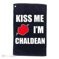 Kiss Me Im Chaldean Golf Towel thumb 0