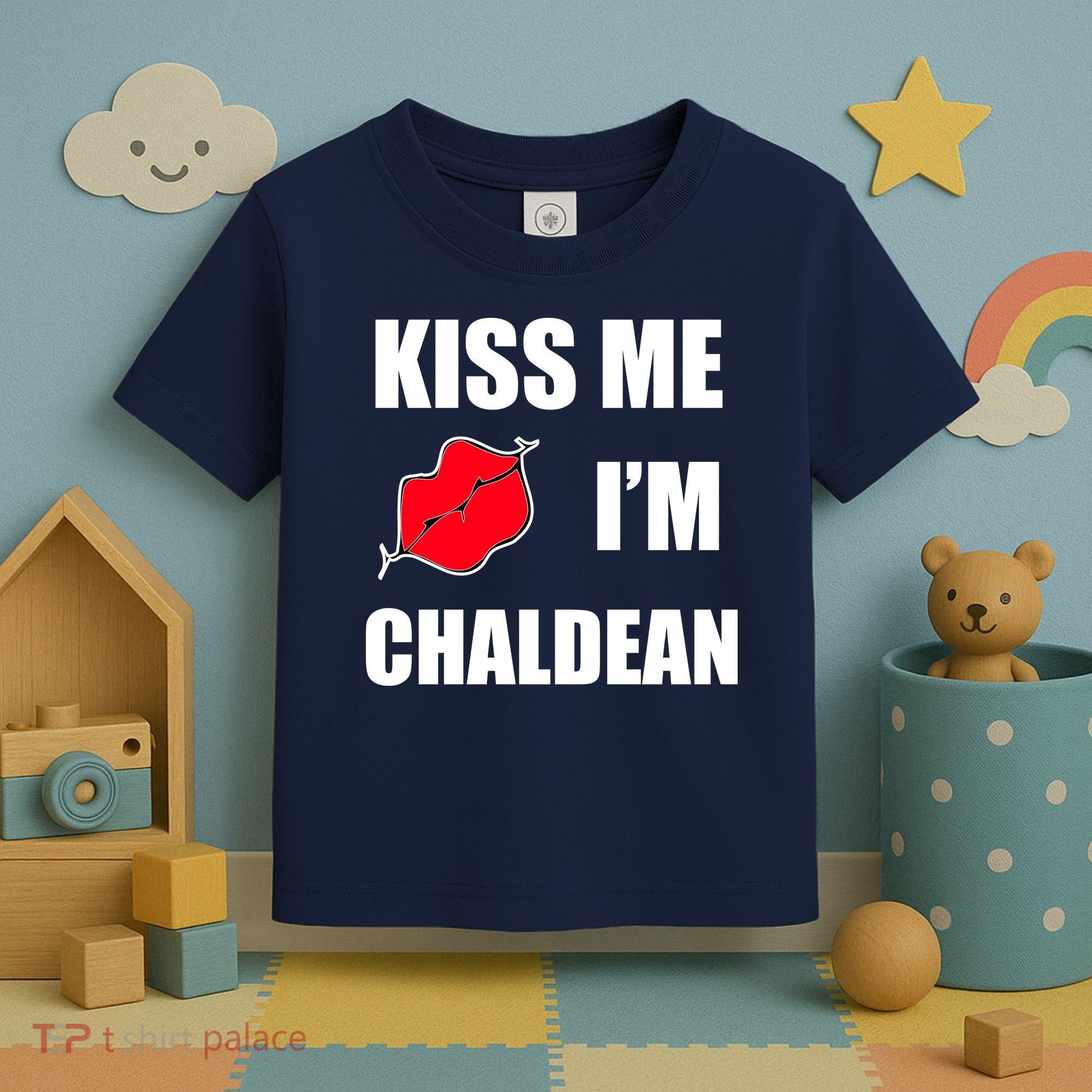 Kiss Me Im Chaldean Toddler T-Shirt