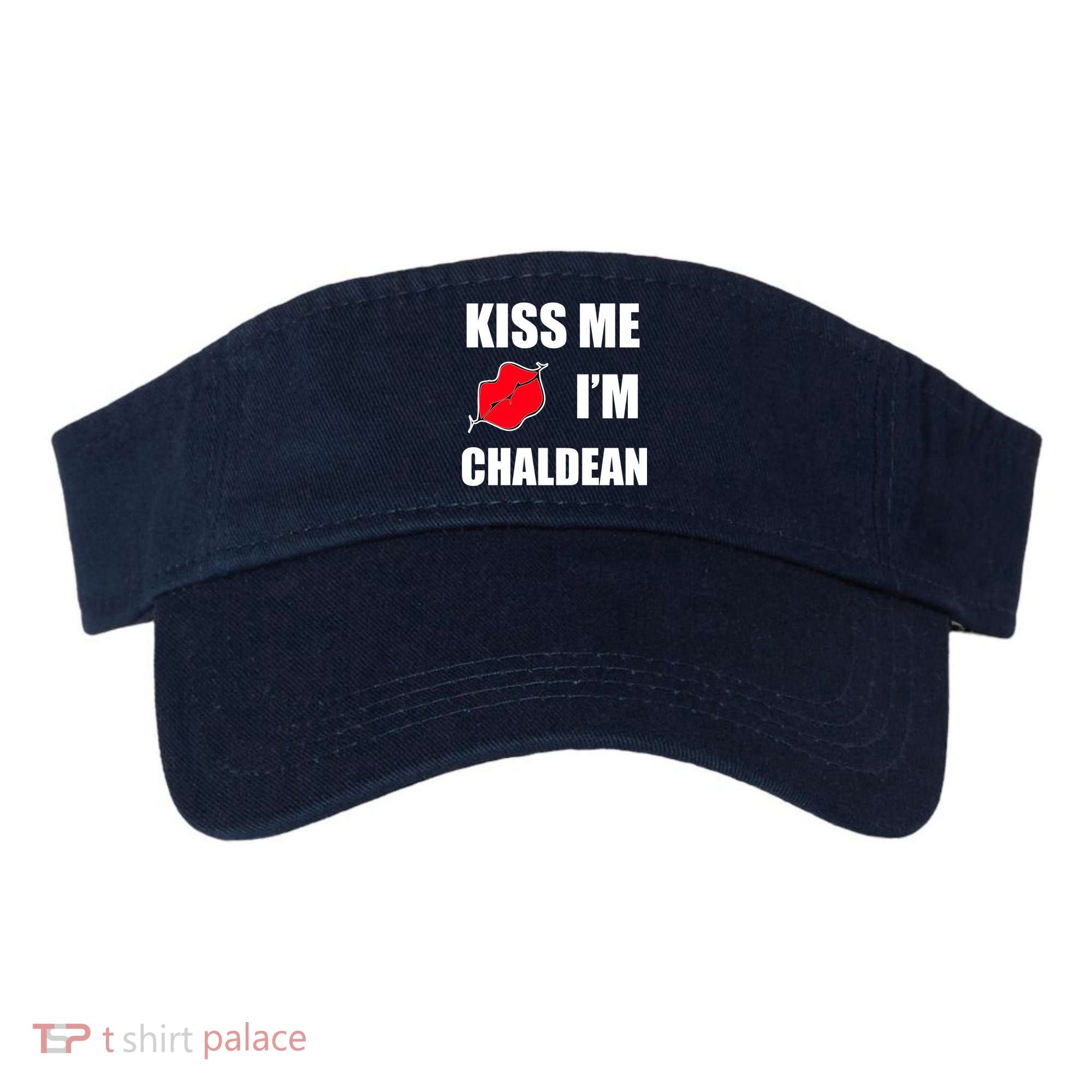 Kiss Me Im Chaldean Visor