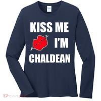 Kiss Me Im Chaldean Women's Long Sleeve Shirt thumb 0