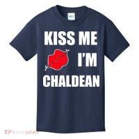 Kiss Me Im Chaldean Kids T-Shirt thumb 0