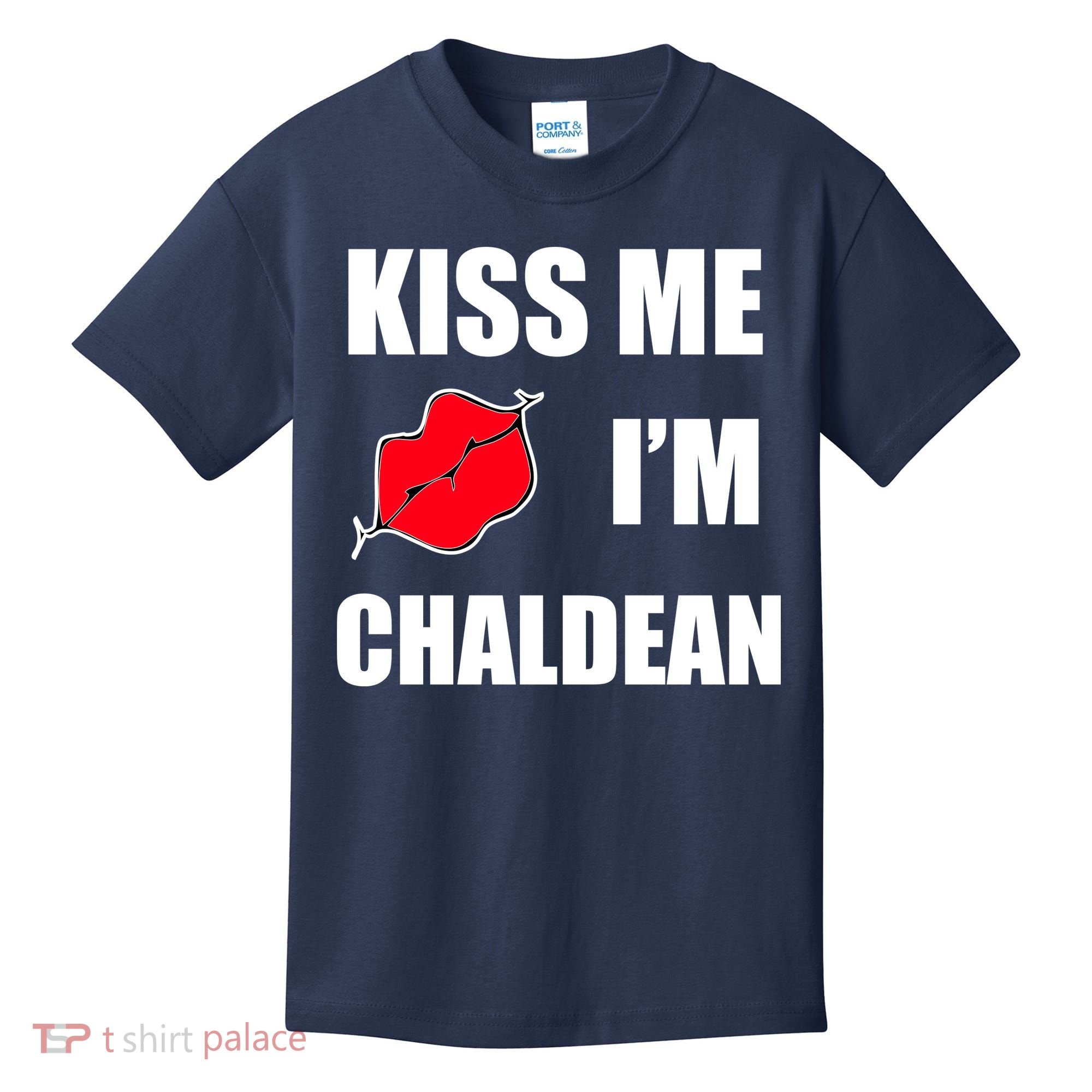 Kiss Me Im Chaldean Kids T-Shirt