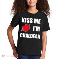 Kiss Me Im Chaldean Kids T-Shirt thumb 2