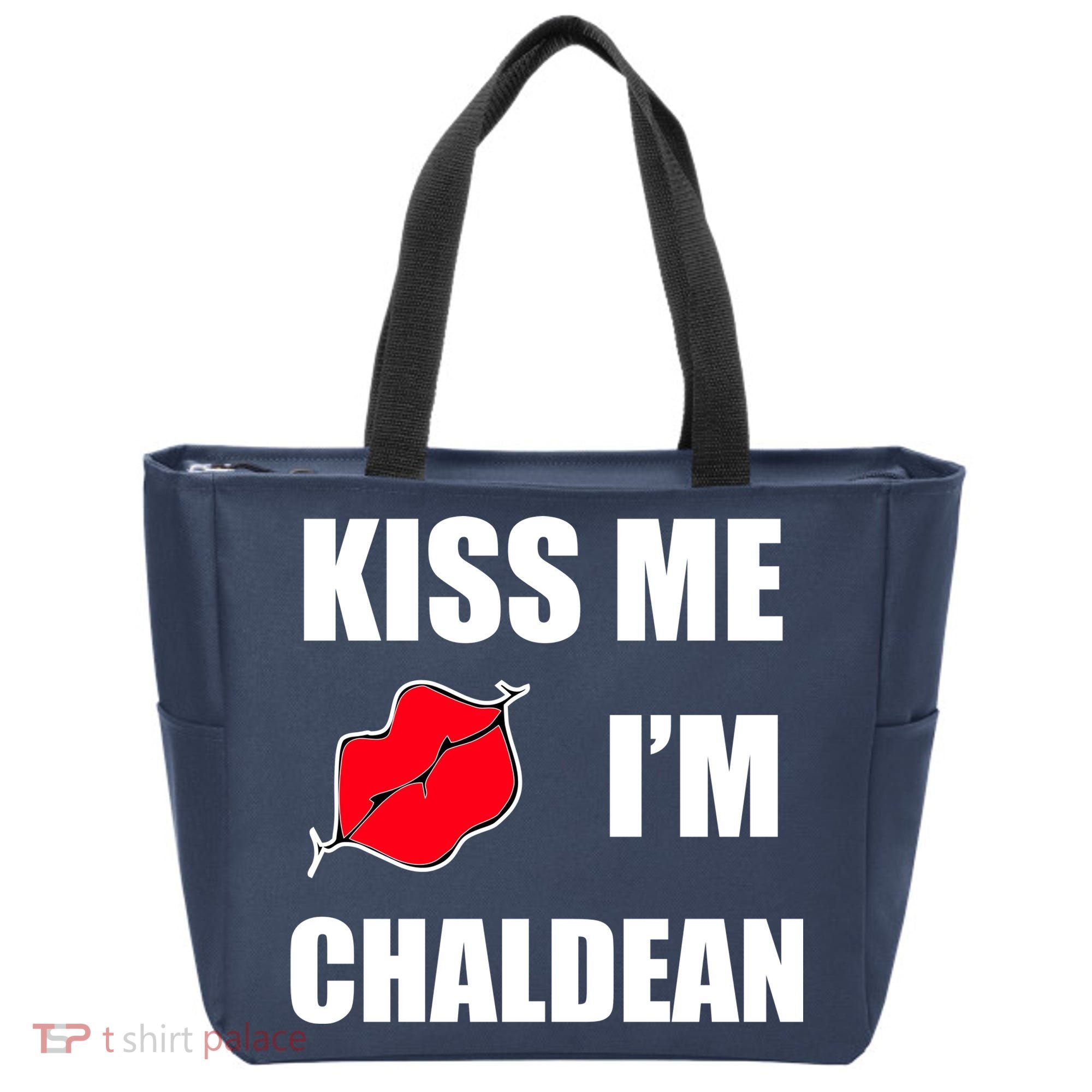 Kiss Me Im Chaldean Tote Bag