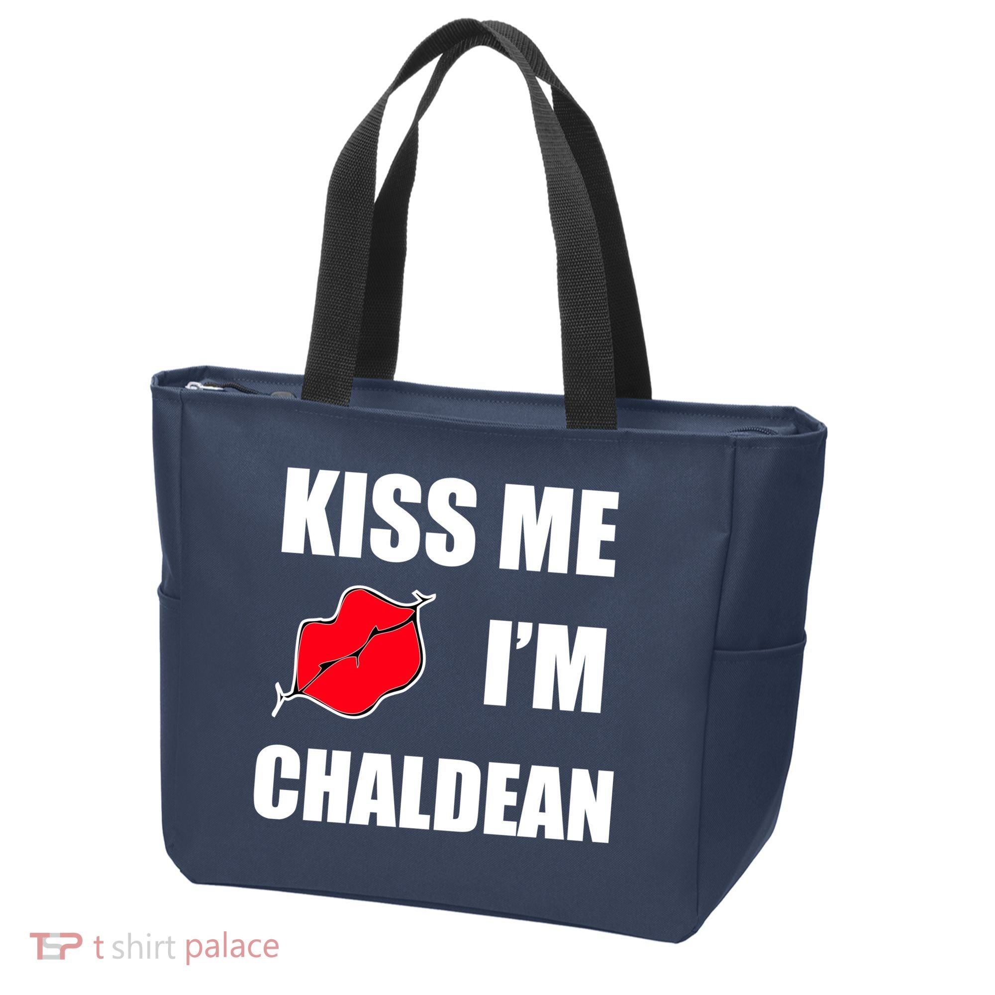 Kiss Me Im Chaldean Tote Bag