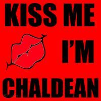 Kiss Me Im Chaldean Santa Hat thumb 1