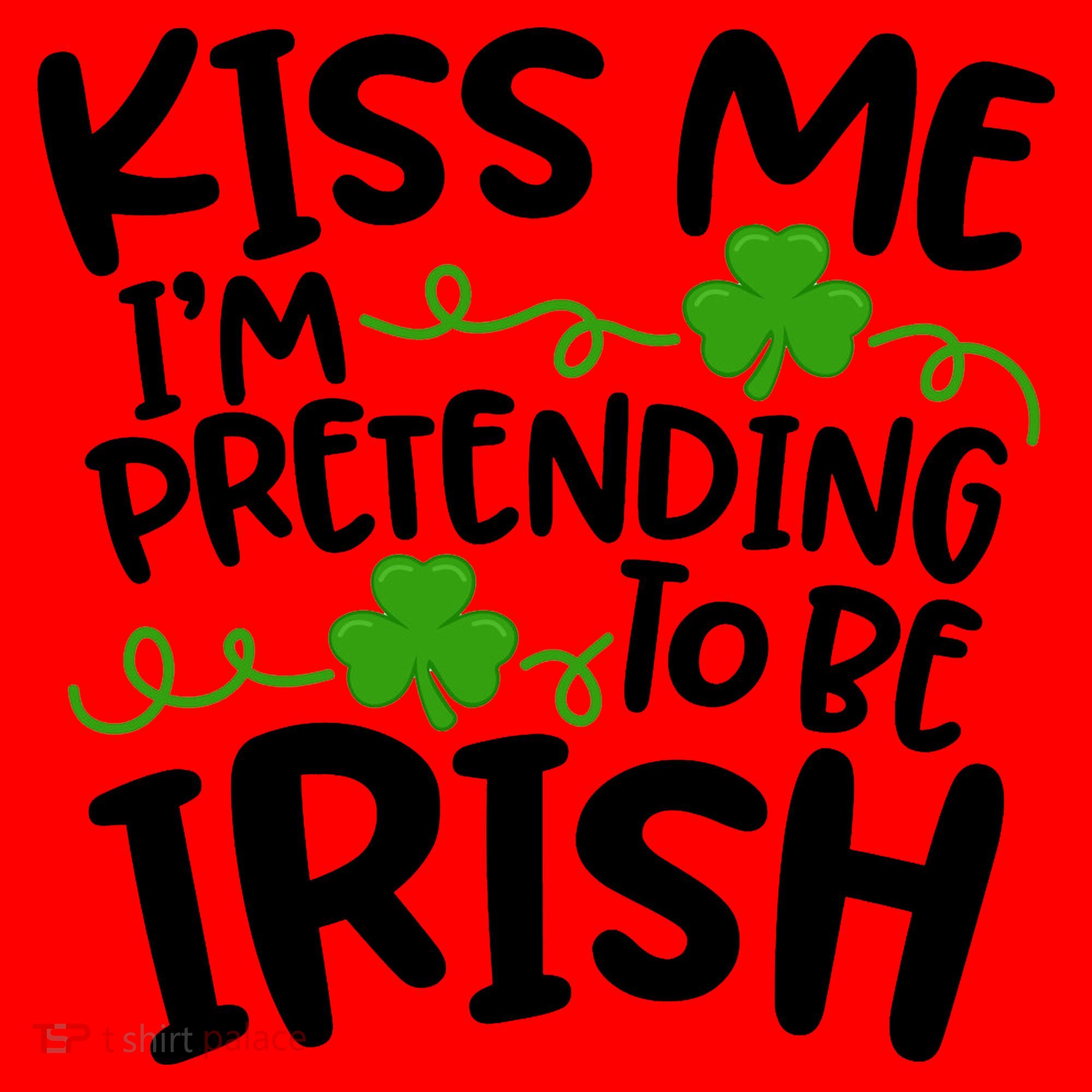 Kiss Me I'm Pretending To Be Irish Santa Hat