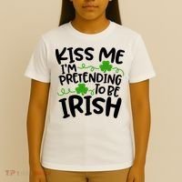 Kiss Me I'm Pretending To Be Irish T-Shirt thumb 4