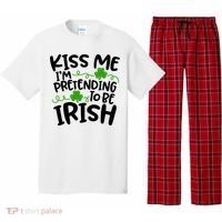 Kiss Me I'm Pretending To Be Irish Pajama Set thumb 0
