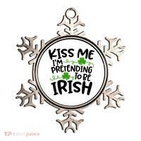 Kiss Me I'm Pretending To Be Irish Ornament thumb 0