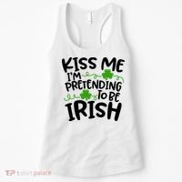Kiss Me I'm Pretending To Be Irish Women's Tank Top thumb 0