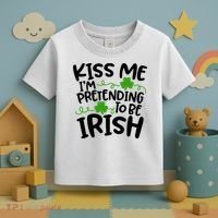Kiss Me I'm Pretending To Be Irish Toddler T-Shirt thumb 3