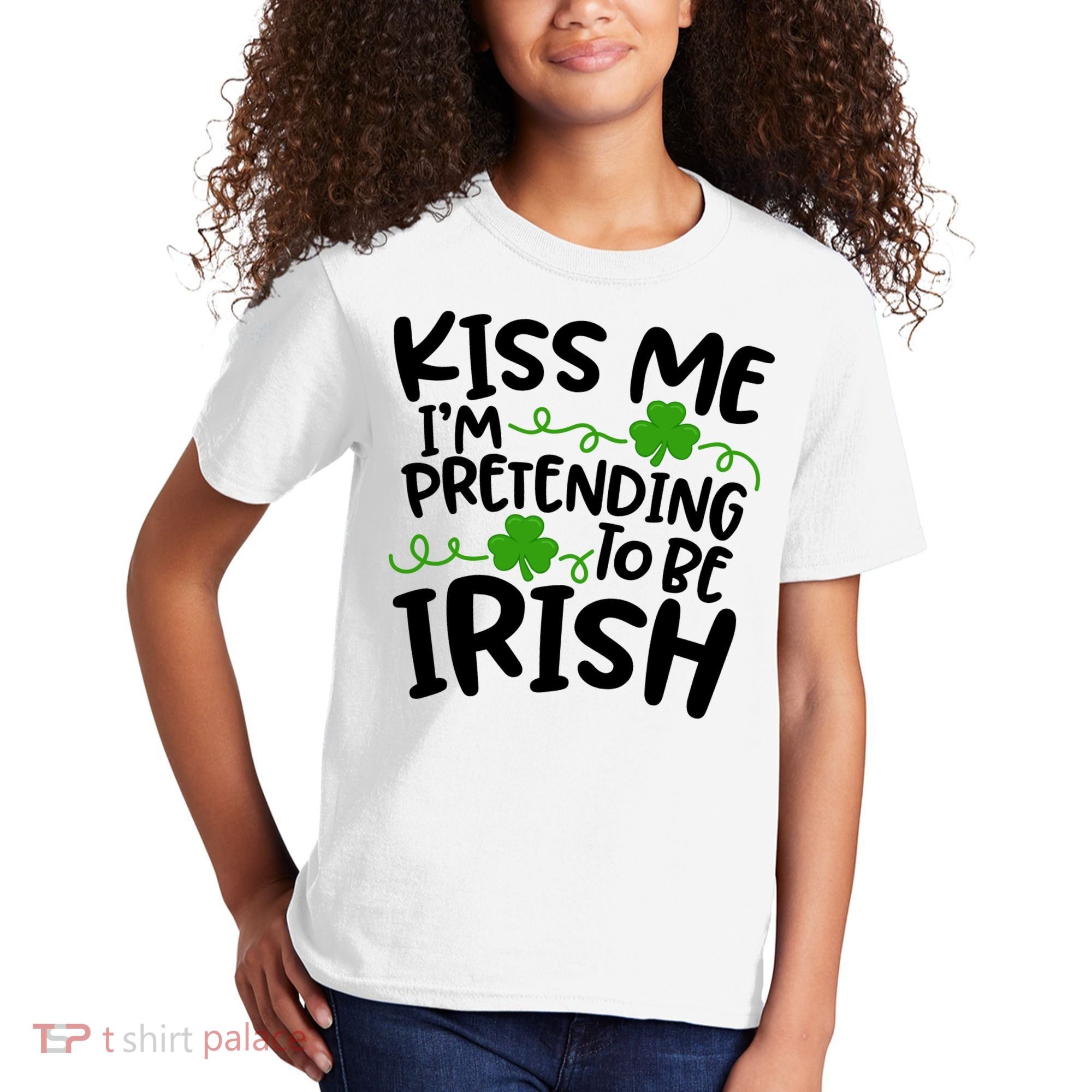 Kiss Me I'm Pretending To Be Irish Kids T-Shirt