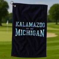 Kalamazoo Michigan Golf Towel thumb 1