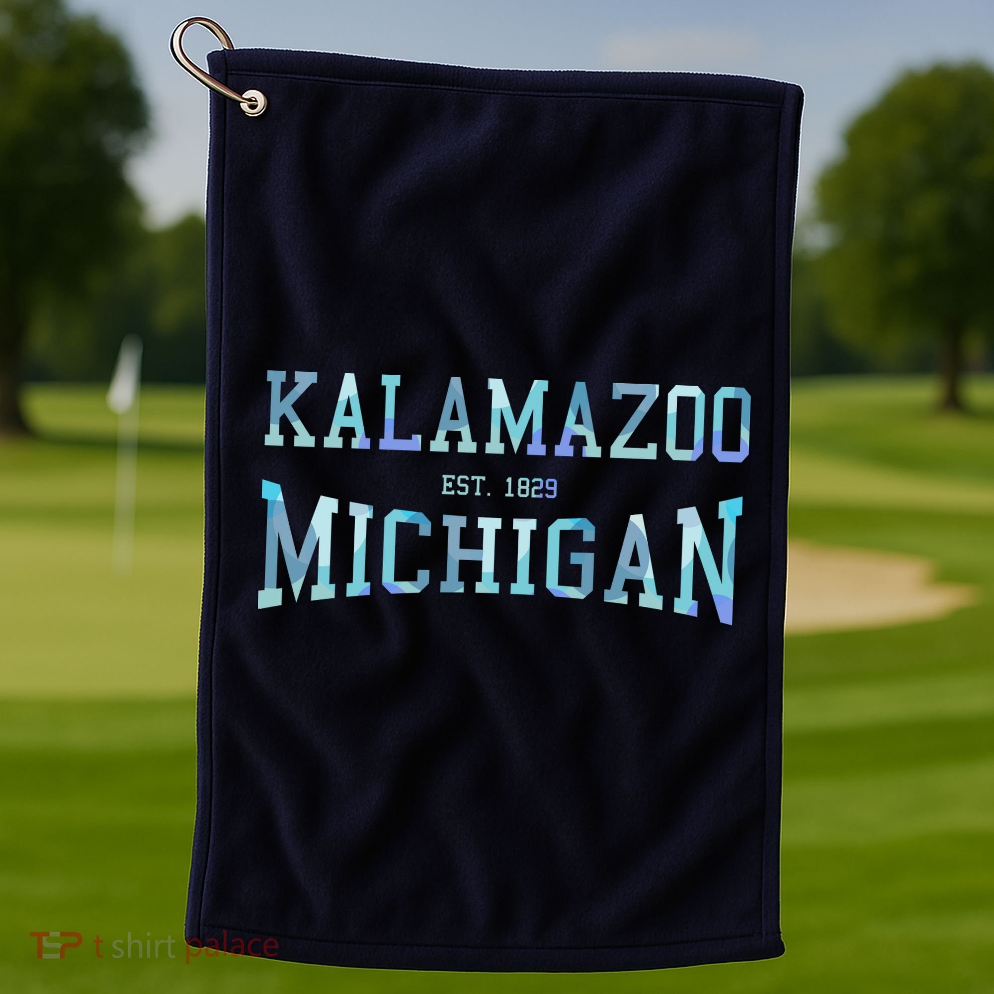 Kalamazoo Michigan Golf Towel