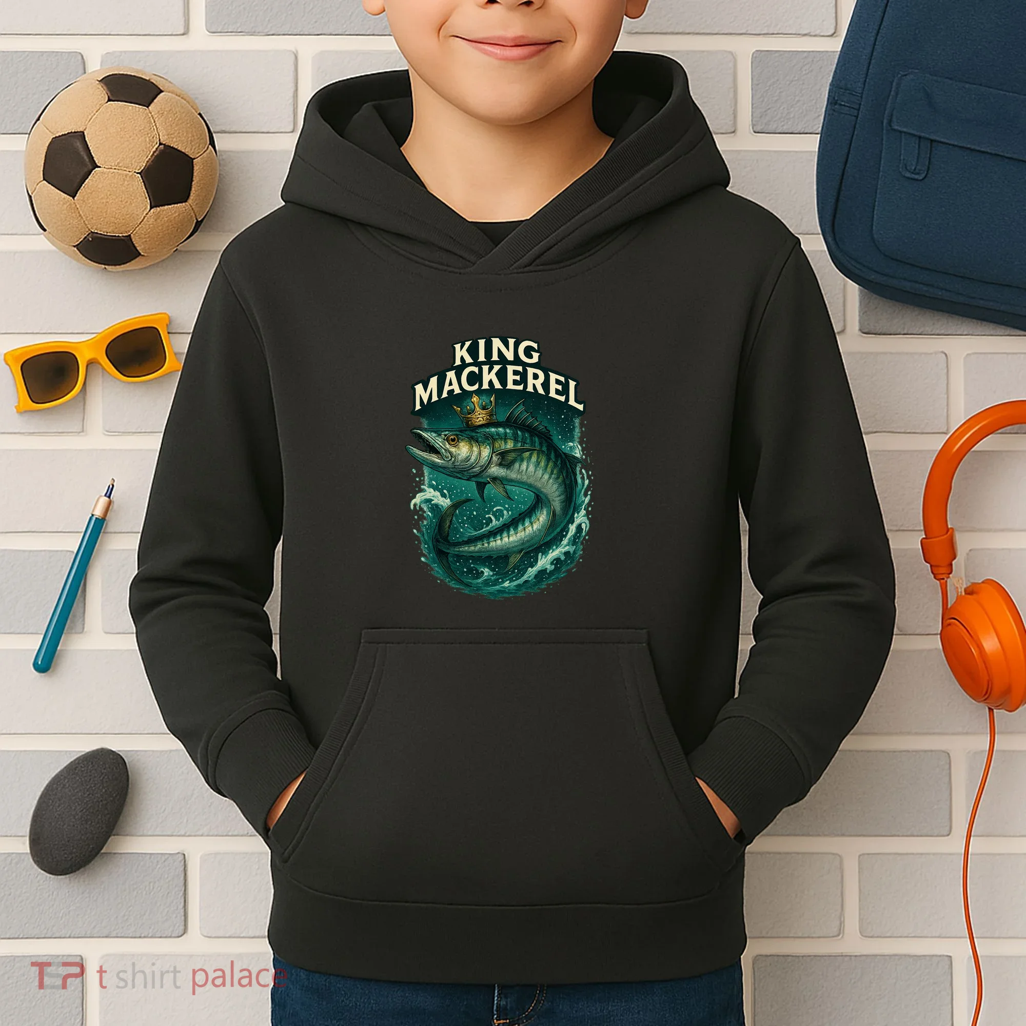 King Mackerel  Kids Hoodie