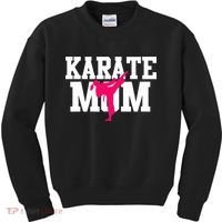 Karate Mom Mother's Day Martial Arts Kickboxing Taekwondo Kids Sweatshirt thumb 0