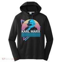 Karl Marx Marxism Communism Communist Socialism Socialist Performance Fleece Hoodie thumb 0