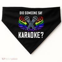 Karaoke Microphone Machine Music Singer USA-Made Doggie Bandana thumb 0