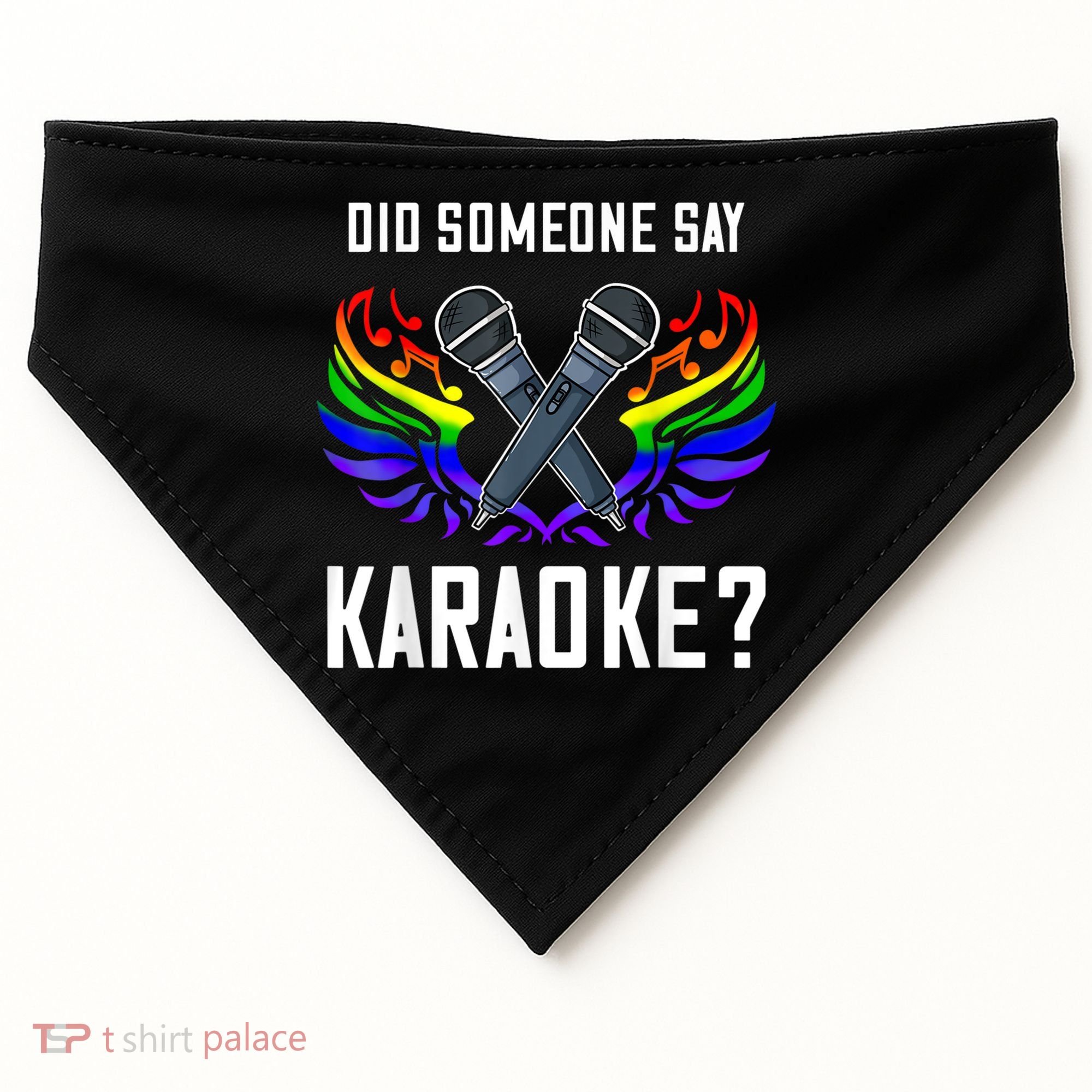 Karaoke Microphone Machine Music Singer USA-Made Doggie Bandana