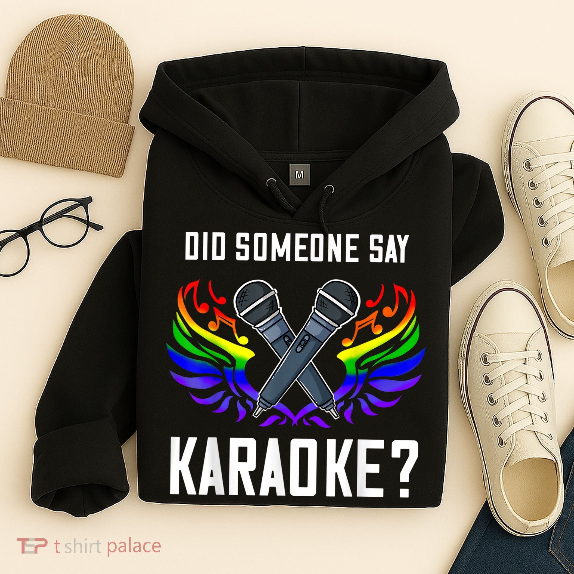 Karaoke Microphone Machine Music Singer Hoodie