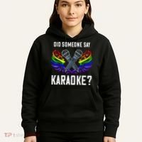 Karaoke Microphone Machine Music Singer Hoodie thumb 5