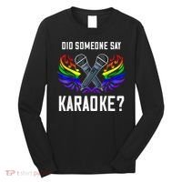 Karaoke Microphone Machine Music Singer Long Sleeve Shirt thumb 0