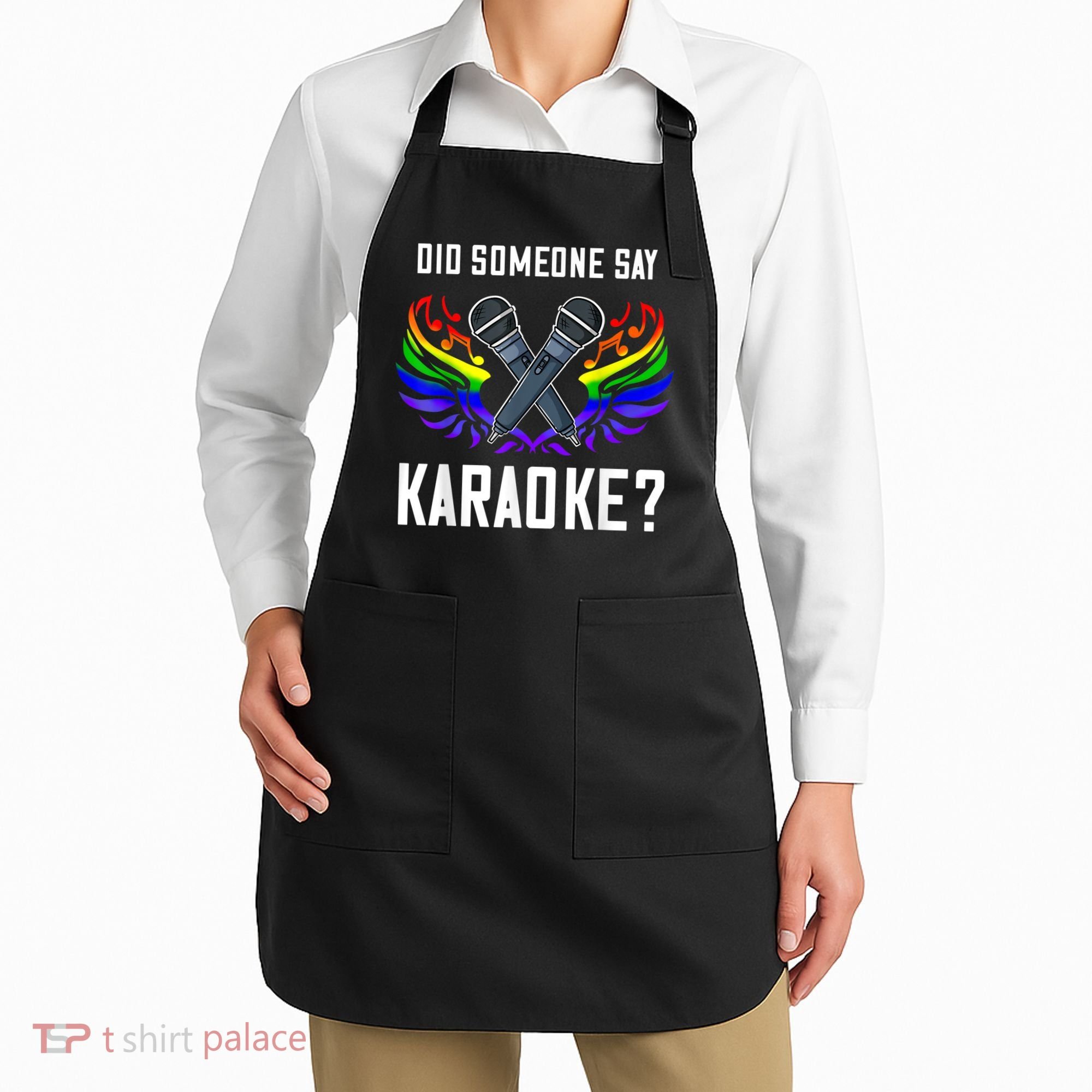 Karaoke Microphone Machine Music Singer Apron