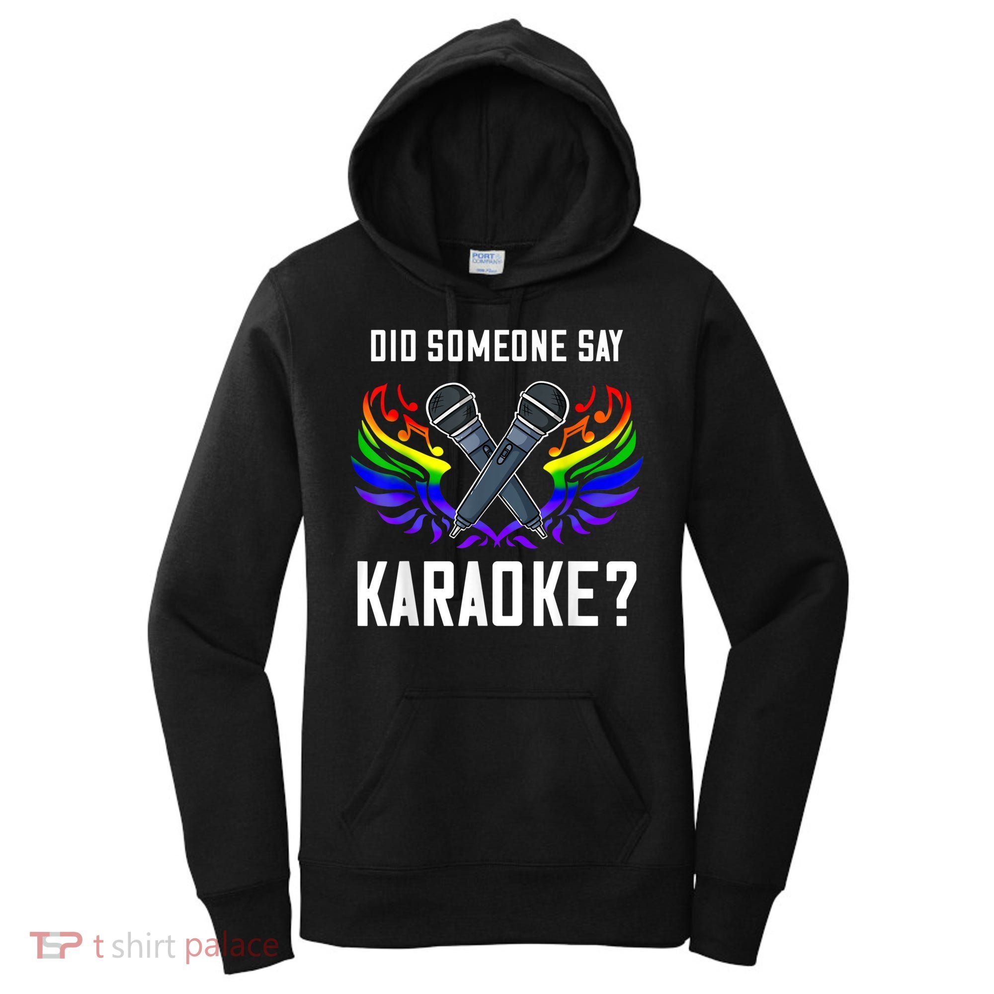 Karaoke Microphone Machine Music Singer Women's Hoodie