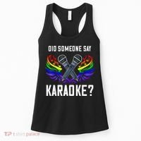 Karaoke Microphone Machine Music Singer Women's Tank Top thumb 0