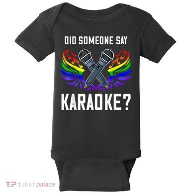 Karaoke Microphone Machine Music Singer Baby Bodysuit