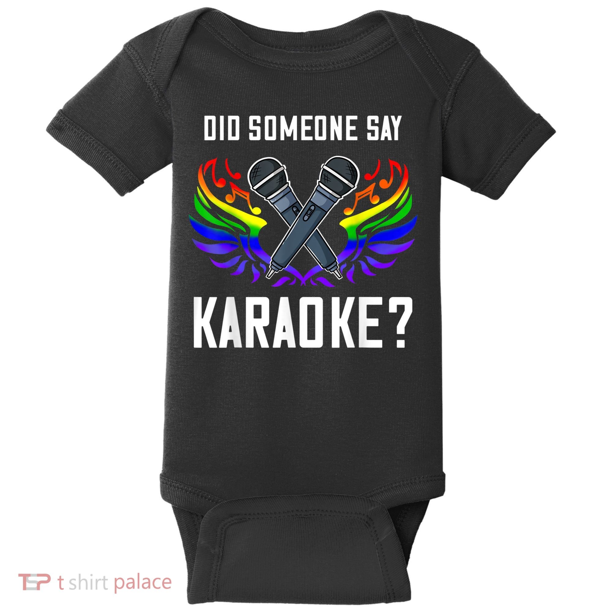 Karaoke Microphone Machine Music Singer Baby Bodysuit