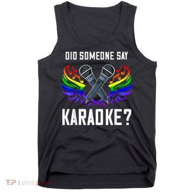 Karaoke Microphone Machine Music Singer Tank Top