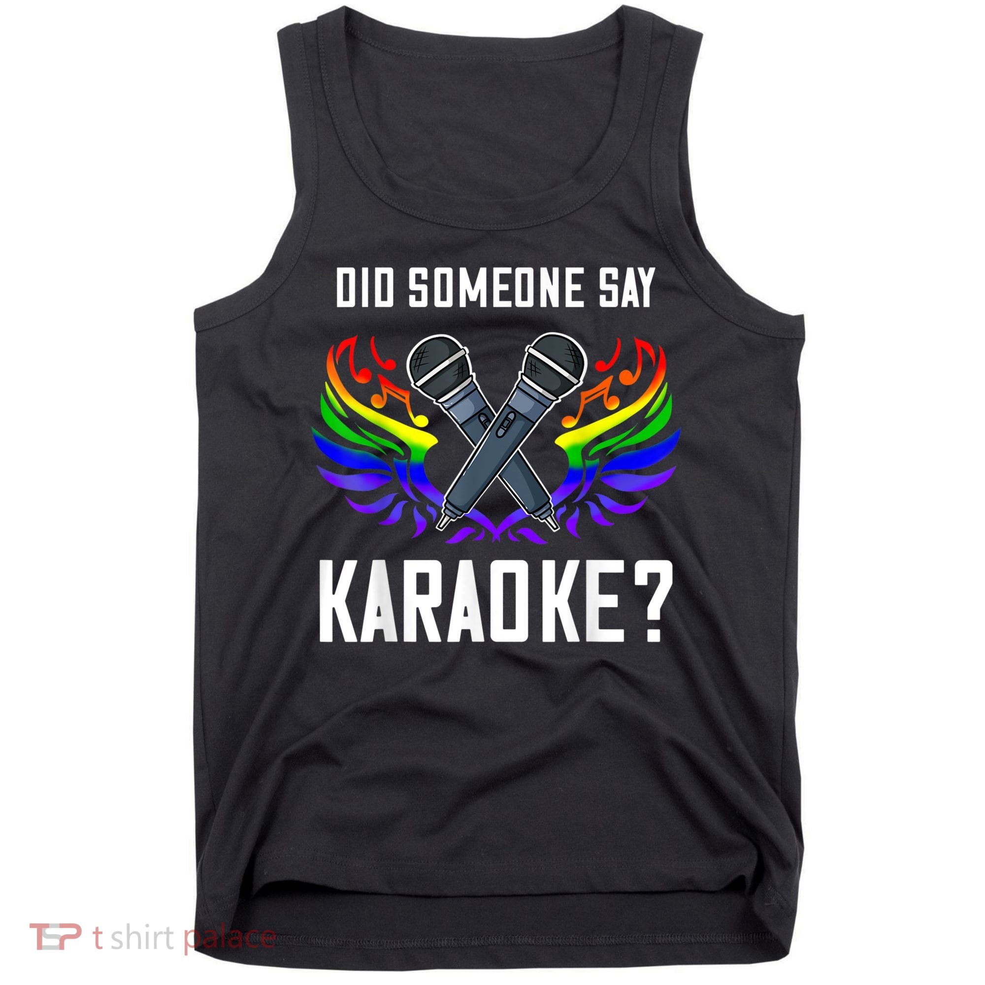 Karaoke Microphone Machine Music Singer Tank Top