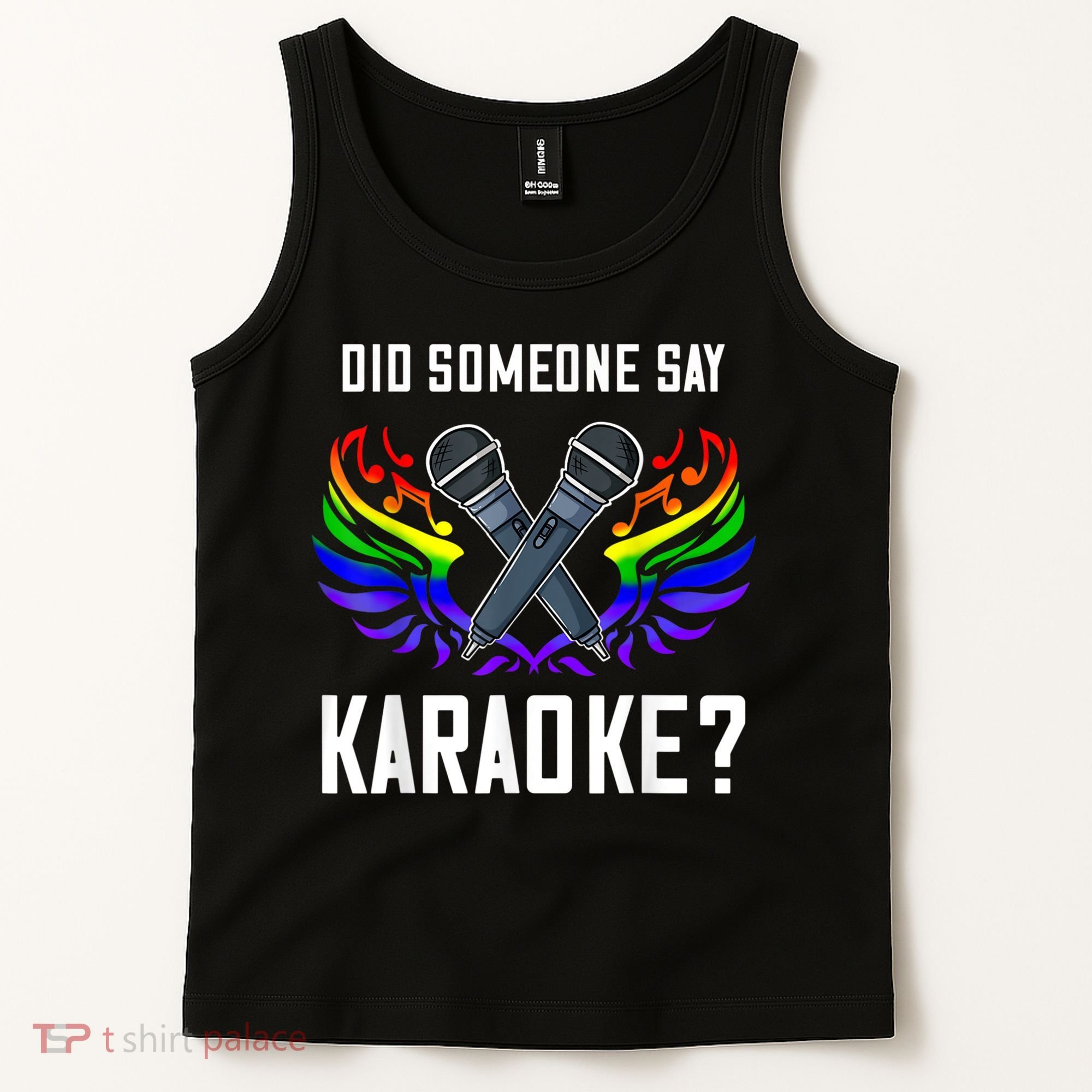 Karaoke Microphone Machine Music Singer Tank Top