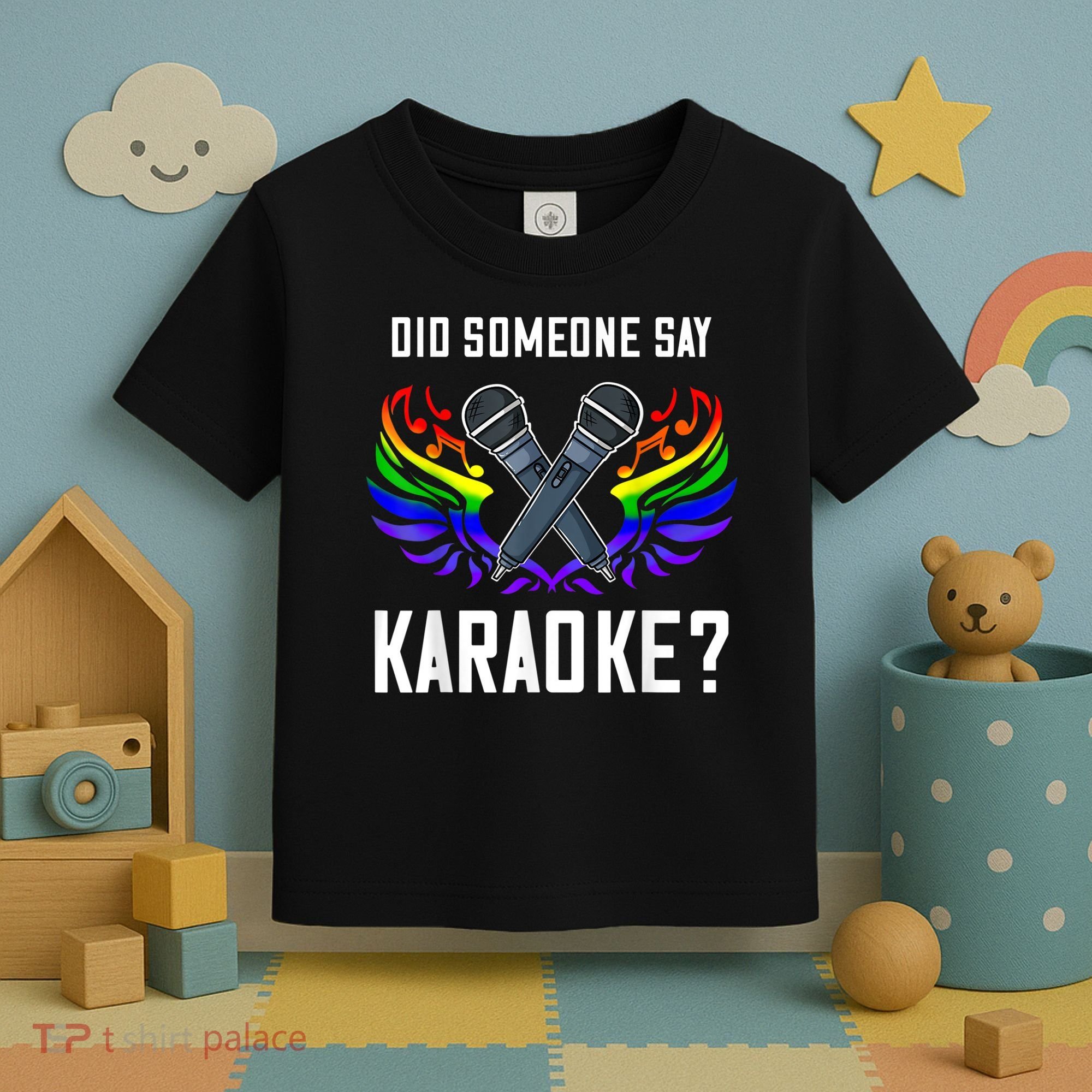 Karaoke Microphone Machine Music Singer Toddler T-Shirt