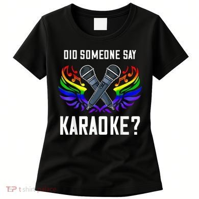 Karaoke Microphone Machine Music Singer Women's T-Shirt