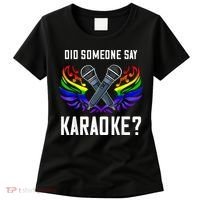 Karaoke Microphone Machine Music Singer Women's T-Shirt thumb 0