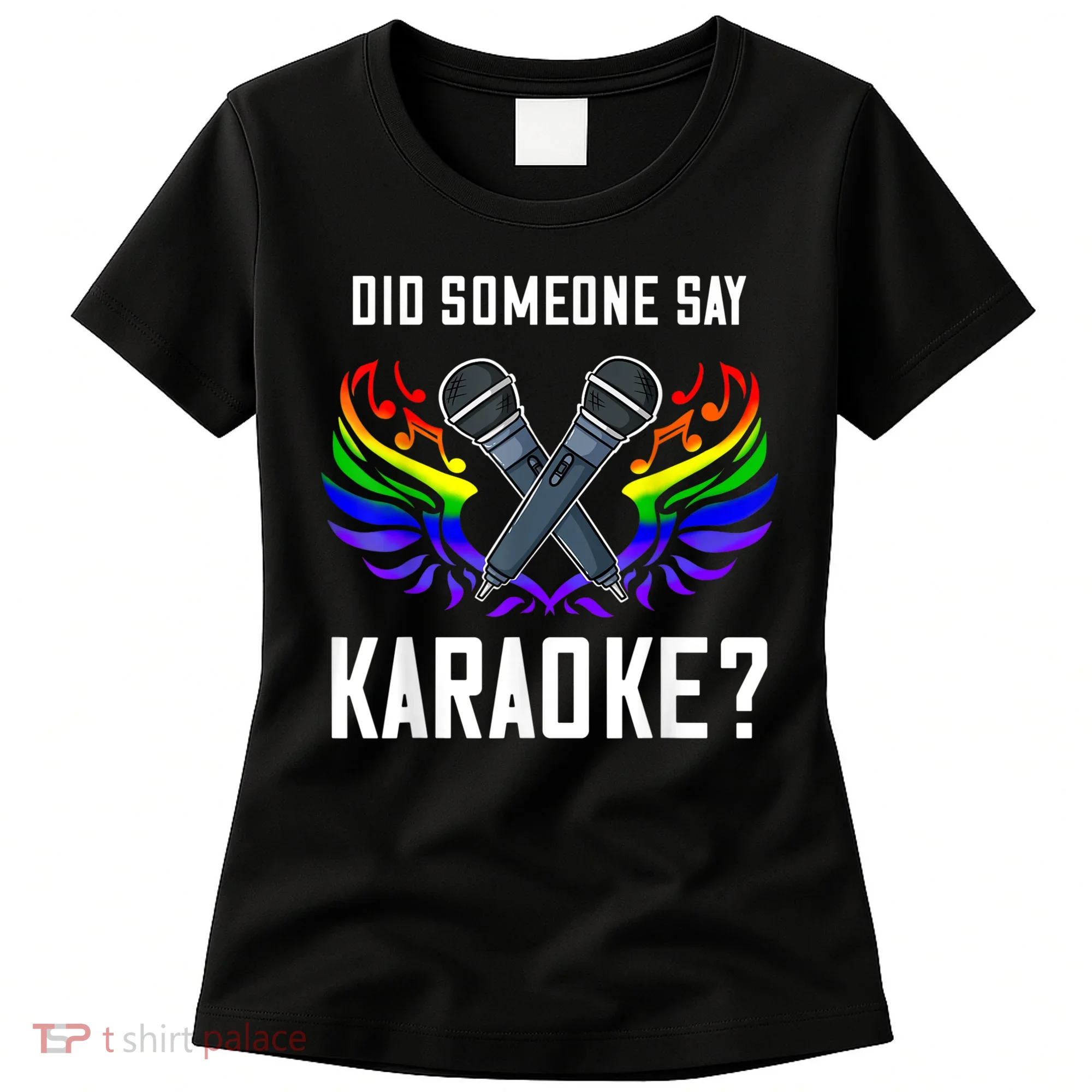 Karaoke Microphone Machine Music Singer Women's T-Shirt