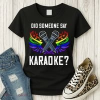 Karaoke Microphone Machine Music Singer Women's T-Shirt thumb 3
