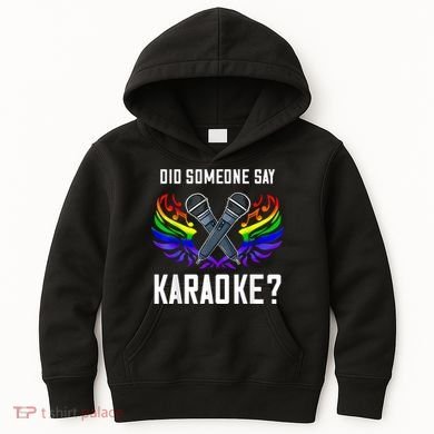 Karaoke Microphone Machine Music Singer Kids Hoodie