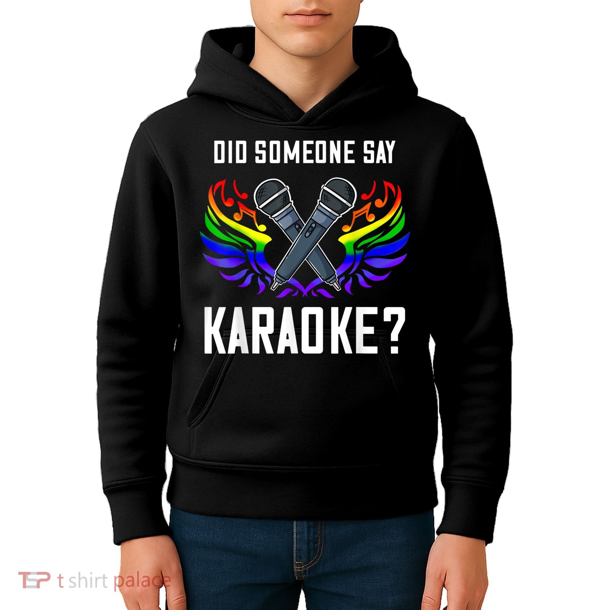 Karaoke Microphone Machine Music Singer Kids Hoodie