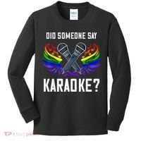 Karaoke Microphone Machine Music Singer Kids Long Sleeve Shirt thumb 0