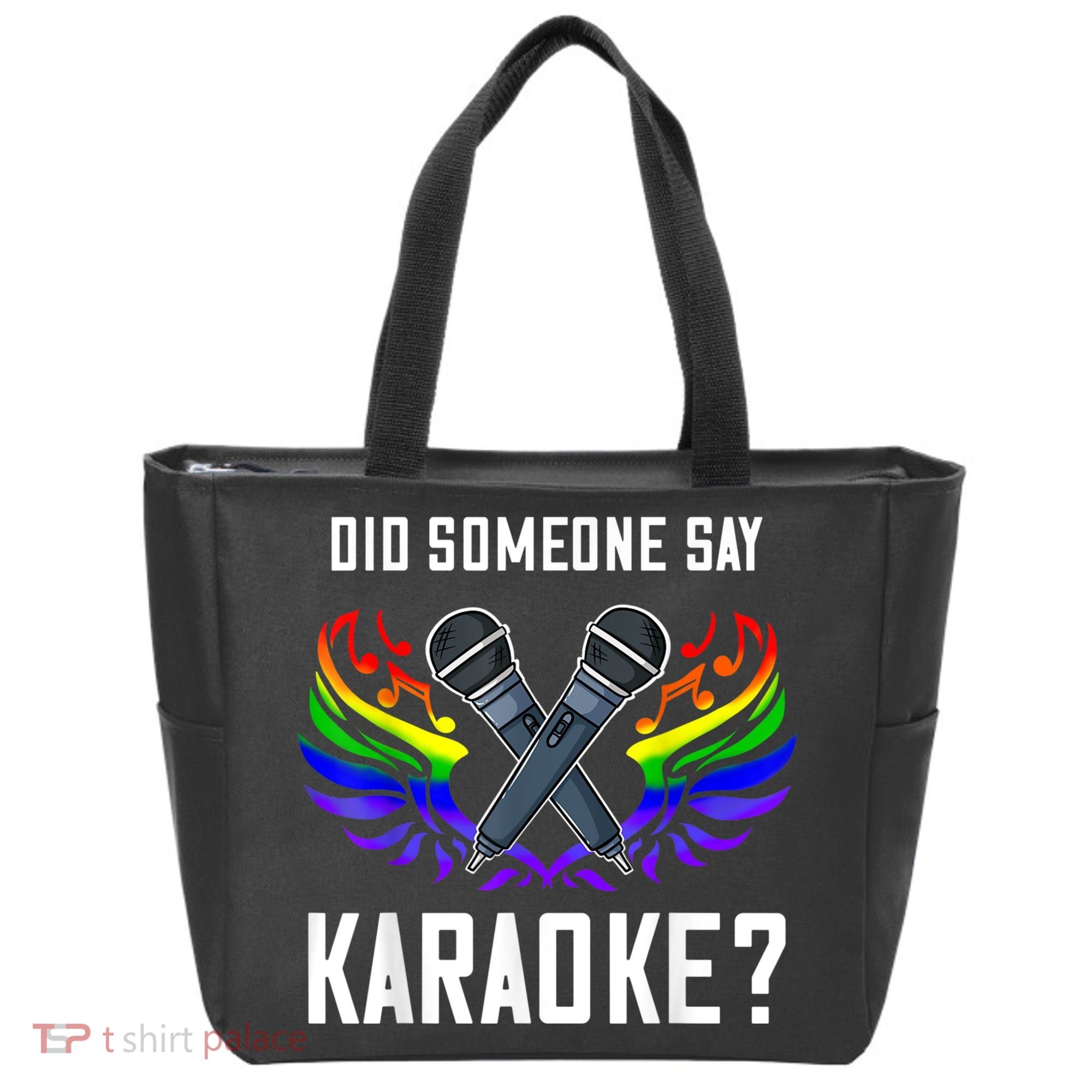 Karaoke Microphone Machine Music Singer Tote Bag