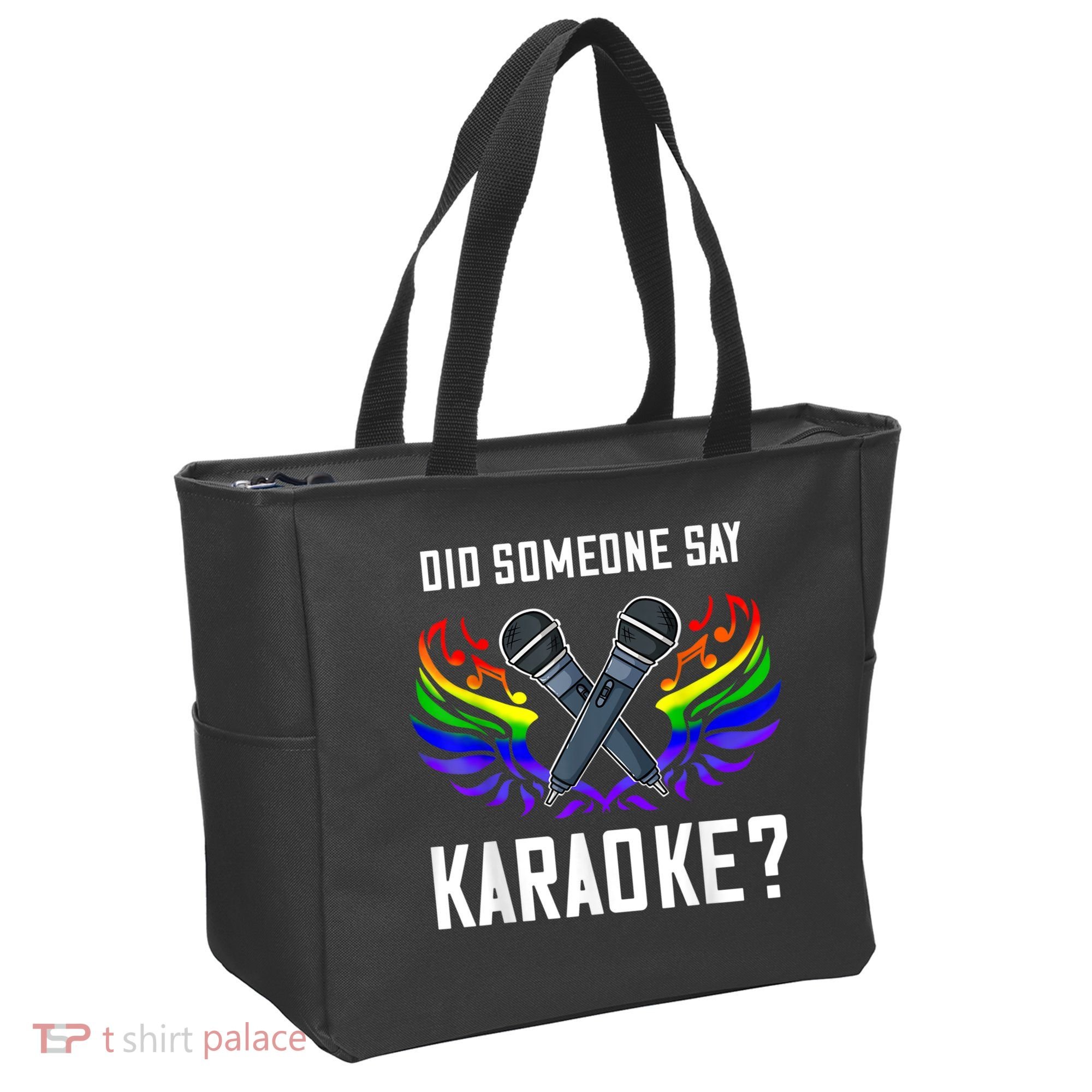 Karaoke Microphone Machine Music Singer Tote Bag