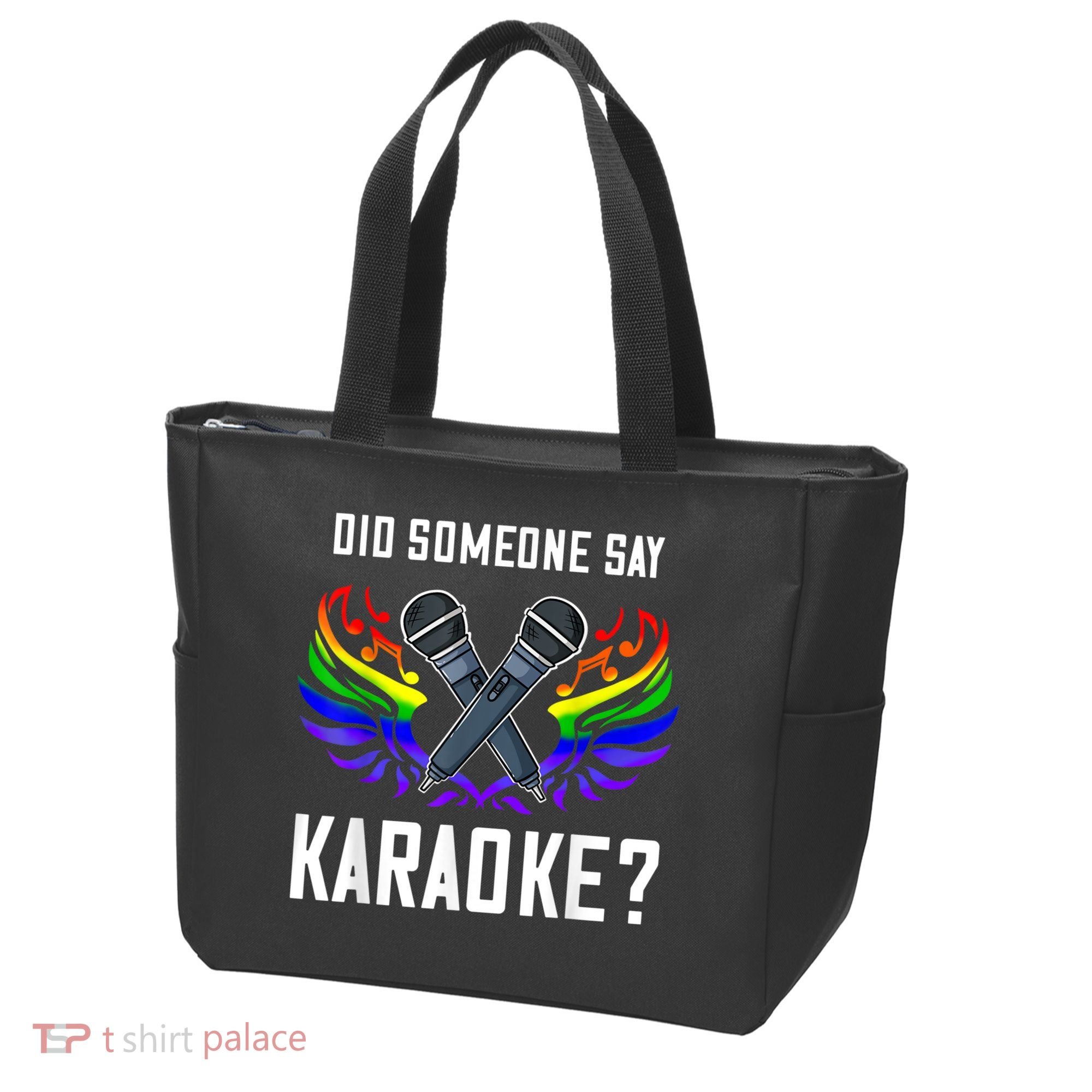 Karaoke Microphone Machine Music Singer Tote Bag